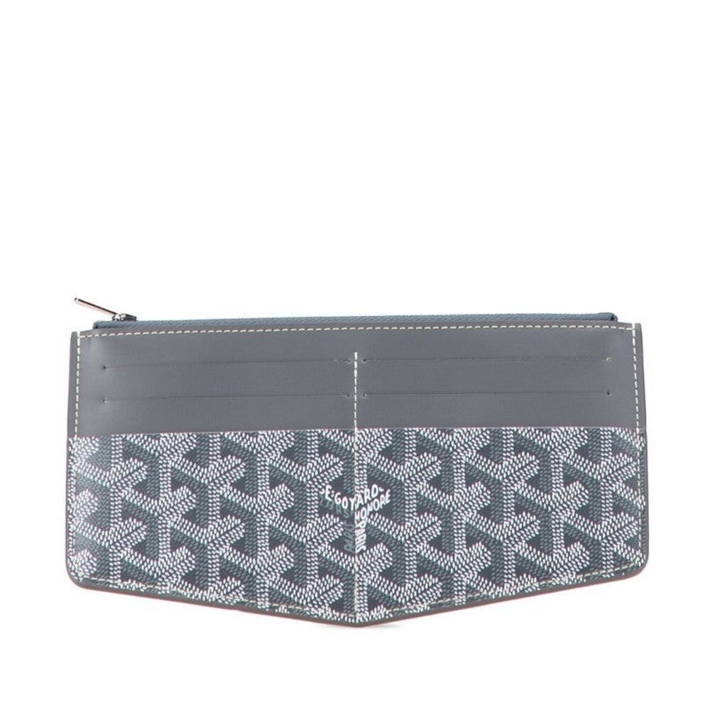 Goyard Coated Canvas Louise Insert Card Case Gray
